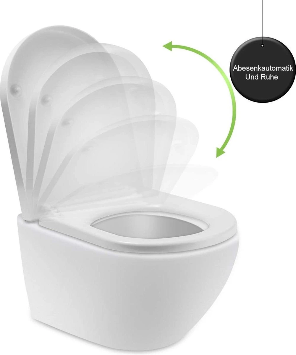 Merkloos WC Bril-Toiletbril-Soft Close En Quick-release-functie 4 Merkloos WC Bril-Toiletbril-Soft Close En Quick-release-functie - Afbeelding 4