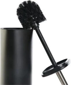 Toiletborstel Zwart Met Houder Van Kunststof 38 Cm - Wc-borstels 5 Toiletborstel Zwart Met Houder Van Kunststof 38 Cm - Wc-borstels -Badkamer Kast Winkel 1002x1200 2