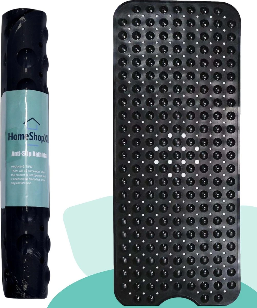 The Original - Badmat Antislip - Zwart - 100x40cm - Antislipmat Douchemat Voor Bad & Douche - Anti Slip Mat Met Zuignappen 8 The Original - Badmat Antislip - Zwart - 100x40cm - Antislipmat Douchemat Voor Bad & Douche - Anti Slip Mat Met Zuignappen - Afbeelding 8