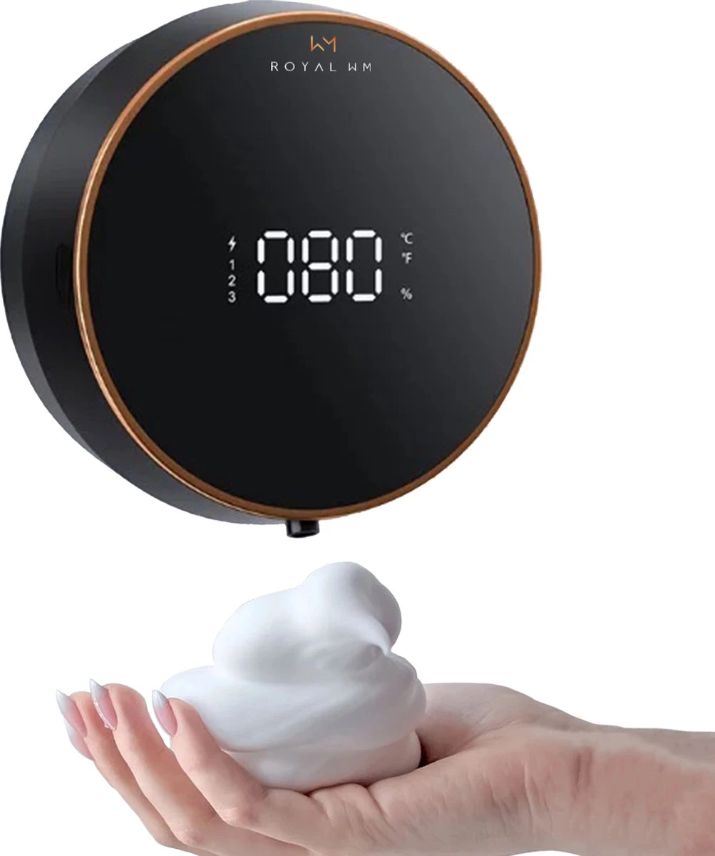 Royal WM - Automatische Zeepdispenser - 300ml - Zwart - Wandmontage - Sensor 1 Royal WM - Automatische Zeepdispenser - 300ml - Zwart - Wandmontage - Sensor