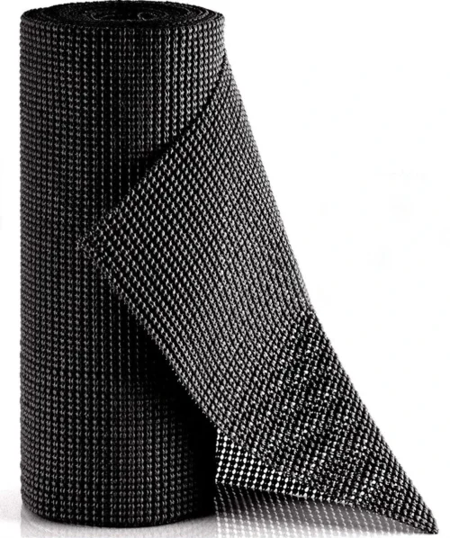 SWILIX ® Antislipmat Voor Kasten En Lades, Douchemat - Badkamermat - Badmat, Dienblad, Vloer - 4 Meter Rol - Anti Slip Mat - 400 X 30 Cm - Zwart