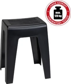 WENKO Badkamerkruk Kumba 38x47cm In Zwart Kunststof - Douchekruk 9 WENKO Badkamerkruk Kumba 38x47cm In Zwart Kunststof - Douchekruk -Badkamer Kast Winkel 1010x1200 5