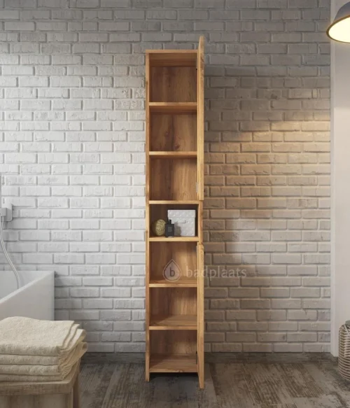 Badplaats Badkamerkast Nemo 32 Cm X 29 Cm X 167 Cm - Eiken - Staande Kolomkast Met Twee Deuren 10 Badplaats Badkamerkast Nemo 32 Cm X 29 Cm X 167 Cm - Eiken - Staande Kolomkast Met Twee Deuren -Badkamer Kast Winkel 1029x1200 3