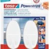 Tesa Powerstrips Haken Large - Wit - 2 Stuks