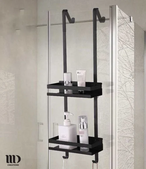 MD Creations ® – Doucherek Zonder Boren - Hangend Met Zuignappen Aan Douchewand – Douchebakje - Doucherek Haak - RVS - 74 X 25 X 10 Cm -Badkamer Kast Winkel 1040x1200 7