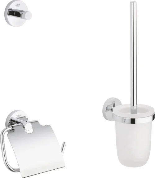 GROHE Essentials Accessoireset - Toiletrolhouder - Toiletborstelset - Haak