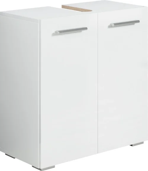 Badplaats Wastafel Onderkast Jupiter 60 Cm X 30 Cm X 60 Cm - Wit - Badkamerkast – Staand Wastafelmeubel