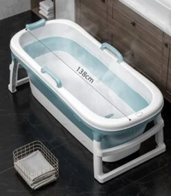 Simple Fix Zitbad - 138cm - Opvouwbaar Bad - Bath Bucket - Zitbad Voor Volwassenen - 220L - Extra Lang - Blauw -Badkamer Kast Winkel 1050x1200 7