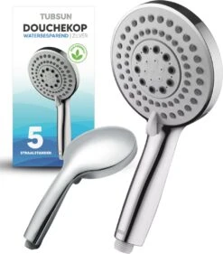TUBSUN Waterbesparende Douchekop - Handdouche - Regendouche - 50% Waterbesparend - 5 Sproeistanden -Badkamer Kast Winkel 1056x1200 2