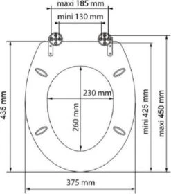 SCHÜTTE WC-Bril 80193 DARK WOOD - MDF-Hout - Soft Close - Verchroomde Scharnieren - Decor - 3-zijdige Print -Badkamer Kast Winkel 1057x1200 4