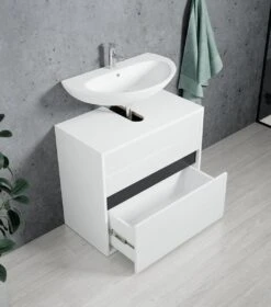 Wastafel Onderkast Stockholm 67cm Wit Badkamerkast Staand -Badkamer Kast Winkel 1060x1200 3