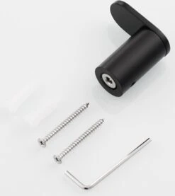 Handdoekhaakjes Zwart - Boren - 2x Wandhaakjes - Handdoekhouder Badkamer -Badkamer Kast Winkel 1070x1200