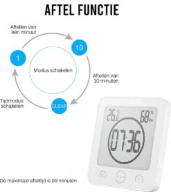 Podec Douchetimer Douche Klok 5 Minuten Showertimer Waterbesparend -Badkamer Kast Winkel 1074x1200 3