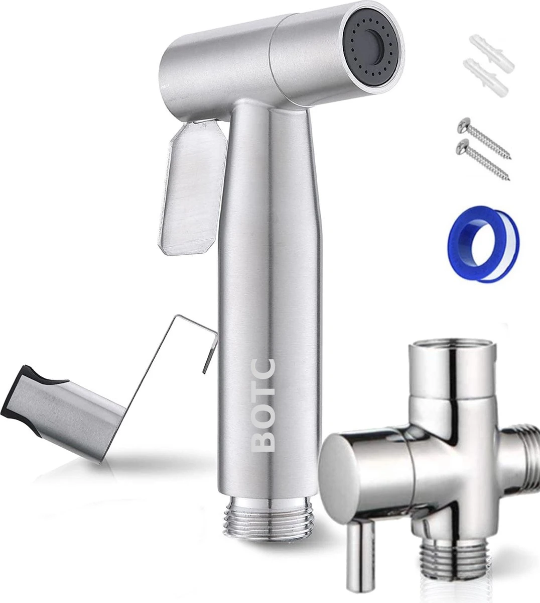 BOTC Bidet Handdouche - Shattaf - Bidet Sproeier - Bidetkraan - Zliver 1 BOTC Bidet Handdouche - Shattaf - Bidet Sproeier - Bidetkraan - Zliver