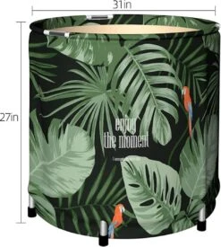 Buxibo - Opvouwbaar Bad Rond - Voor Tuin Of Balkon - Bad Voor Volwassenen En Kinderen - Kinderbad - Opzet Bad - Zitbad - Opvouwbaar Bad - Geïsoleerd - Mobiele Badkuip Met Afvoer - Groen, -Badkamer Kast Winkel 1079x1200 2