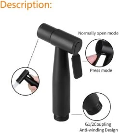 Merkloos Bidet Handdouche - Shattaf - Bidet Sproeier - Bidetkraan - Handheld Bidet Spray Met 120 Cm Doucheslang / Houder- Zwart 21 Merkloos Bidet Handdouche - Shattaf - Bidet Sproeier - Bidetkraan - Handheld Bidet Spray Met 120 Cm Doucheslang / Houder- Zwart -Badkamer Kast Winkel 1083x1200 7