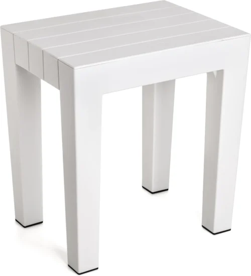 Badkamer Kruk / Douche Zitje Geheel Waterbestendig WIT /draagkracht Tot 130kg