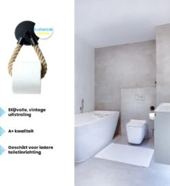 Jelta - Toiletrolhouder Zonder Te Boren - Zwart - Wc Rolhouder - Zuignap 8 Jelta - Toiletrolhouder Zonder Te Boren - Zwart - Wc Rolhouder - Zuignap -Badkamer Kast Winkel 1097x1200