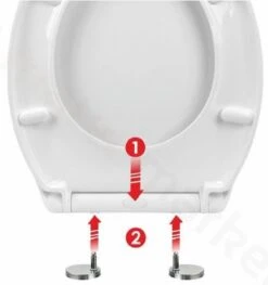 Sanitary WC-bril Met Print - Kunstof - Softcolse - RVS Schanieren - Afklikbaar -Badkamer Kast Winkel 1129x1200 4
