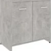 VidaXL Badkamerkast 60x33x61 Cm Spaanplaat Betongrijs