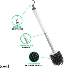 Toiletborstel Siliconen Met Houder - Sneldrogend, Hygiënisch & Antibacteriële Werking - WC Borstel - Toilet Borstel Houder (EXTRA SILICONE BORSTEL GRATIS) -Badkamer Kast Winkel 1132x1200 4