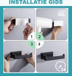 Merkloos Novalits - RVS Toiletrolhouder Zonder Boren - WC Rolhouder Zelfklevend - Inclusief RVS Handdoekhaakje - Zwart 10 Merkloos Novalits - RVS Toiletrolhouder Zonder Boren - WC Rolhouder Zelfklevend - Inclusief RVS Handdoekhaakje - Zwart -Badkamer Kast Winkel 1139x1200 2