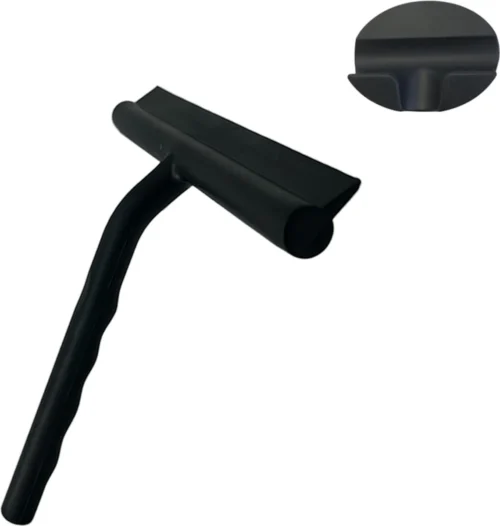 Minismus Douchewisser Met Magneethouder Ophangsysteem Zonder Boren - 21 Cm Breed - Zwart