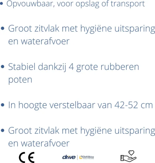Drive Douchestoel Dsf 130 Opvouwbaar - Hygiene Uitsparing 15 Drive Douchestoel Dsf 130 Opvouwbaar - Hygiene Uitsparing -Badkamer Kast Winkel 1141x1200 5