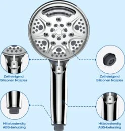 Salvano Douchekop - Waterbesparend - Regendouche - 9 Standen 16 Salvano Douchekop - Waterbesparend - Regendouche - 9 Standen -Badkamer Kast Winkel 1143x1200 2