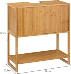 Merkloos Eazy Living Wastafel Kast Léonois Hout -Badkamer Kast Winkel 1148x1200 10