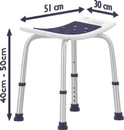 Sanicraft® Douchekruk - In Hoogte Verstelbaar - Douchekrukje - Roestvrij - 150kg Draagkracht - Comfortabel Zitkussen - Inclusief Douchekophouder, Handgrepen, Anti Slip Poten 12 Sanicraft® Douchekruk - In Hoogte Verstelbaar - Douchekrukje - Roestvrij - 150kg Draagkracht - Comfortabel Zitkussen - Inclusief Douchekophouder, Handgrepen, Anti Slip Poten -Badkamer Kast Winkel 1148x1200 12