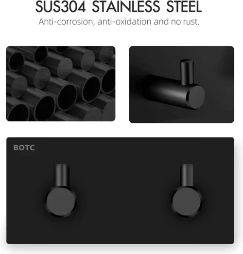 BOTC Handdoekhouder RVS - Handdoekhaakjes 2 In 1 RVS Zelfklevend - Rechthoekig Handdoek Haakjes - Handdoekhaak - Zwart 11 BOTC Handdoekhouder RVS - Handdoekhaakjes 2 In 1 RVS Zelfklevend - Rechthoekig Handdoek Haakjes - Handdoekhaak - Zwart -Badkamer Kast Winkel 1151x1200 1