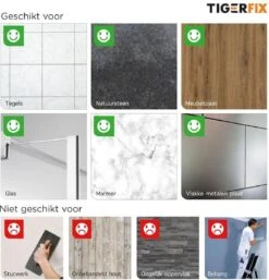 Tiger TigerFix Type 1 - Tiger Accessoires Monteren Zónder Boren -Badkamer Kast Winkel 1152x1200 6