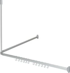 Sealskin Easy Roll 90x90x90 Cm - Aluminium - Mat Zilver -Badkamer Kast Winkel 1155x1200 9