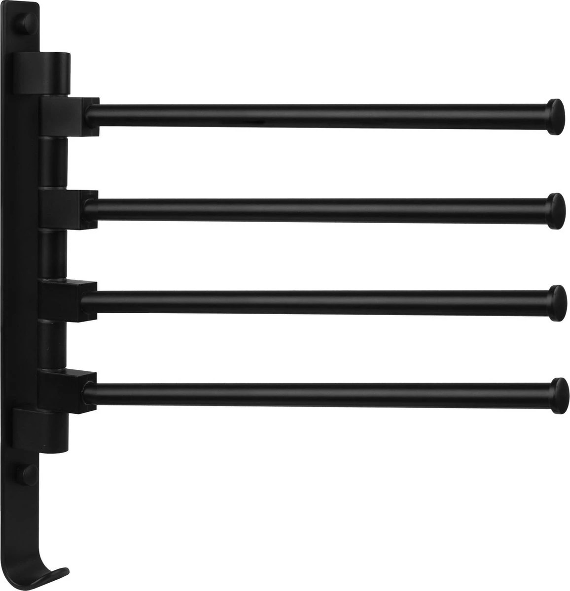 QUVIO Handdoekrek Met 4 Armen / Wandrek / Handdoekrek Keuken / Handdoekenrek Badkamer / Handdoekenrek / Handdoekrek / Handdoekrek Badkamer / Handdoekhaakjes / Handdoekhouder / Wandplank - Verstelbaar - Staal 5 QUVIO Handdoekrek Met 4 Armen / Wandrek / Handdoekrek Keuken / Handdoekenrek Badkamer / Handdoekenrek / Handdoekrek / Handdoekrek Badkamer / Handdoekhaakjes / Handdoekhouder / Wandplank - Verstelbaar - Staal - Afbeelding 5