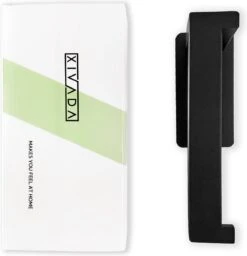 Toiletrolhouder Zonder Boren - Zwart - WC Rolhouder Zelfklevend -Badkamer Kast Winkel 1157x1200