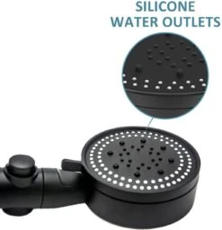 Imperatoris | DoucheSet - Douchekop Met Slang, Houder & Badmuts/Douchemuts - Waterbesparend – Hoge Druk – Regendouche - Zwart Mat -Badkamer Kast Winkel 1159x1200 1