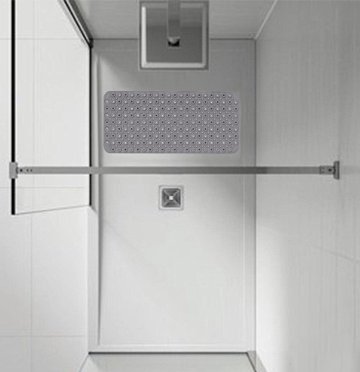 The Original - Douchemat Antislip - Grijs - 88x40cm - Antislipmat Badmat Voor Bad & Douche - Anti Slip Mat Met Zuignappen 8 The Original - Douchemat Antislip - Grijs - 88x40cm - Antislipmat Badmat Voor Bad & Douche - Anti Slip Mat Met Zuignappen - Afbeelding 8