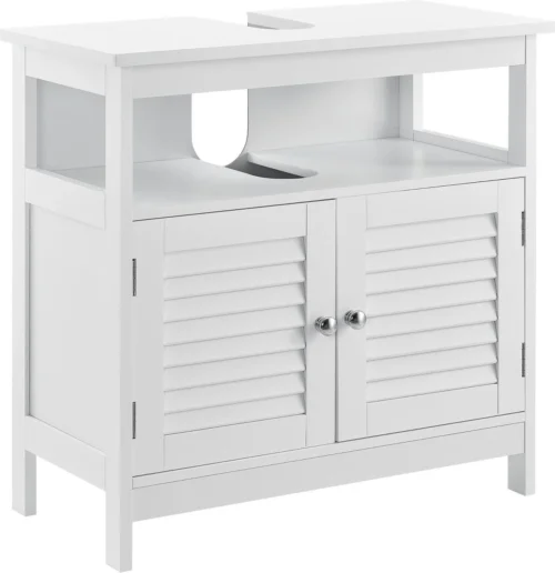 Badkamermeubel Wastafelonderkast MDF 60x60x30 Cm Wit