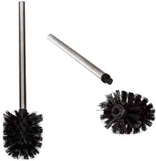 Merkloos Universele Toilet Borstel Zwart Met Handgreep RVS - Wc Borstel - Toiletborstel - Set Van 2 -Badkamer Kast Winkel 1164x1200 4