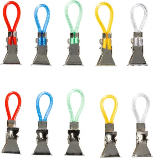 Merkloos Handdoekhaakjes - Handdoekclips - Handdoekklemmetjes - Houders - Klemmetjes - Theedoek - Ophanghaakjes - 15 STUKS