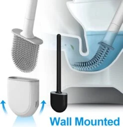 WC Borstel Met Houder – Toiletborstel – Siliconen – Hangend – Zwart -Badkamer Kast Winkel 1169x1200 4