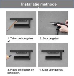 SaniRay Toiletrolhouder Met Telefoonhouder - Toiletrolhouder Met Planchet Voor Telefoon - Kunststof - WC Rolhouder Met Plankje Voor Telefoon. -Badkamer Kast Winkel 1173x1200 1