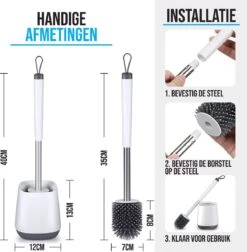 Strex Toiletborstel Siliconen Met Houder - Sneldrogend, Hygiënisch & Antibacteriële Werking - WC Borstel - Toilet Borstel Houder -Badkamer Kast Winkel 1174x1200 2