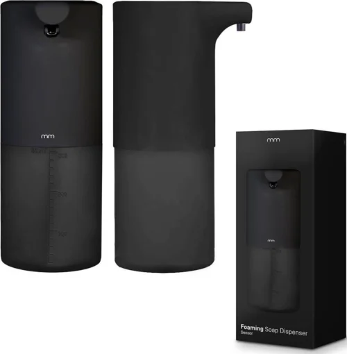 MikaMax Automatische Zeepdispenser - Zeeppompje - Oplaadbaar - Foam Technologie - Infrarood Sensor - Mat Zwart - 350ml
