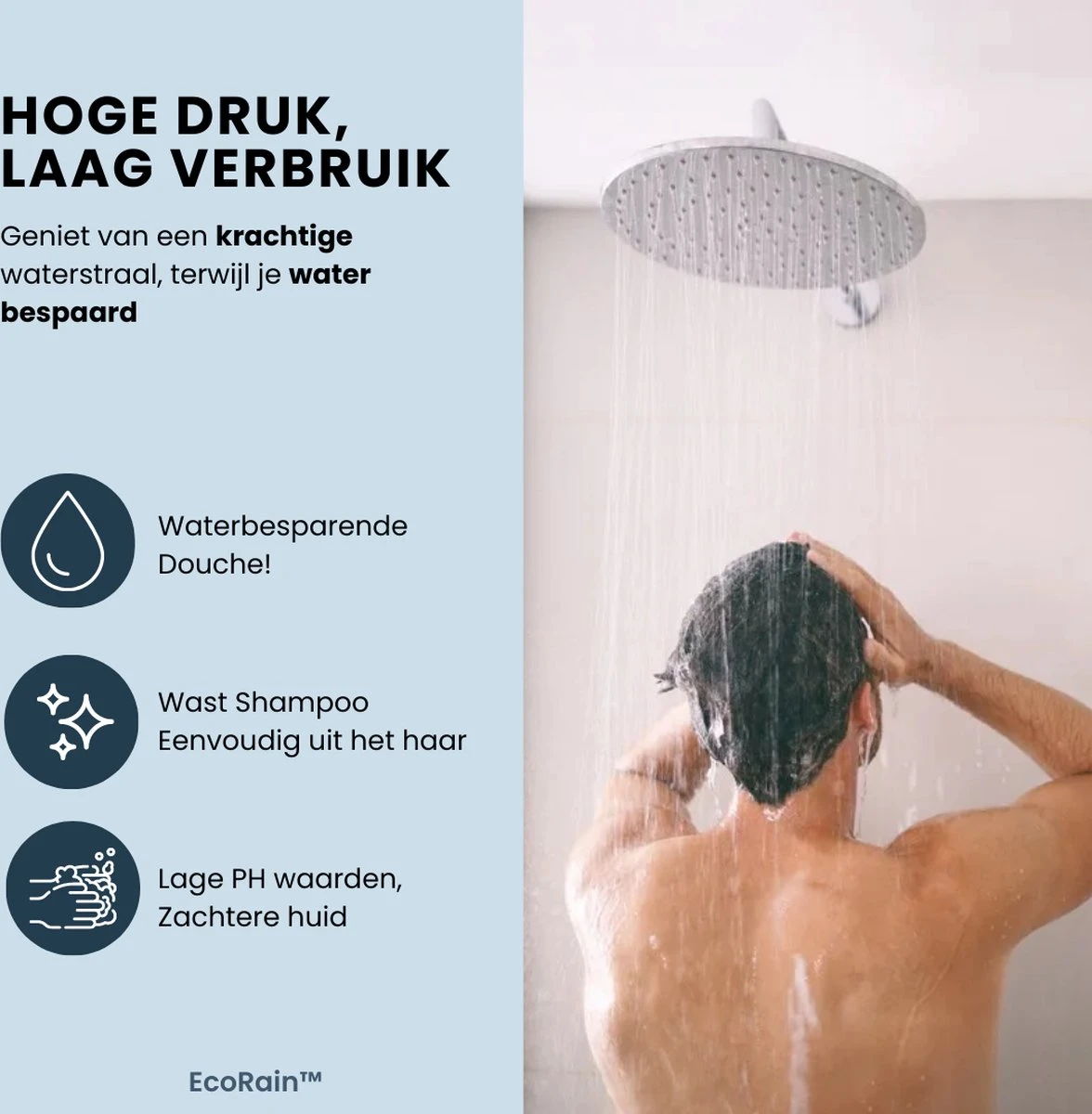 EcoRain™ Waterbesparende Douchekop Mark Met WATERFILTER - 50% Waterbesparend - Regendouche - 5 Sproeistanden - Hoge Druk - Betere Huid - Handdouche - Luxe Moderne Douchekop - Hoge Kwaliteit - Chrome 10 EcoRain™ Waterbesparende Douchekop Mark Met WATERFILTER - 50% Waterbesparend - Regendouche - 5 Sproeistanden - Hoge Druk - Betere Huid - Handdouche - Luxe Moderne Douchekop - Hoge Kwaliteit - Chrome - Afbeelding 10
