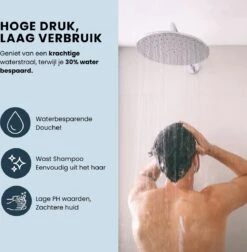 EcoRain – Regendouchekop XL 30 CM – Waterbesparende Douchekop – Hoge Druk – Rechthoekig – Groot – Regendouche - Chrome 10 EcoRain – Regendouchekop XL 30 CM – Waterbesparende Douchekop – Hoge Druk – Rechthoekig – Groot – Regendouche - Chrome -Badkamer Kast Winkel 1176x1200 9