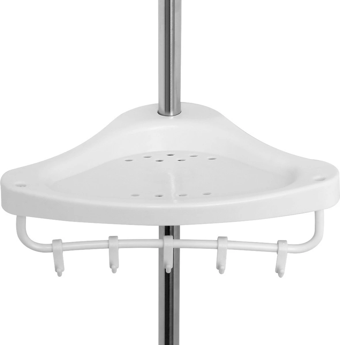 Telescopisch Doucherek Uit Chroom, Verstelbaar 155 - 320 Cm Met Extra Handdoekrek 9 Telescopisch Doucherek Uit Chroom, Verstelbaar 155 - 320 Cm Met Extra Handdoekrek - Afbeelding 9