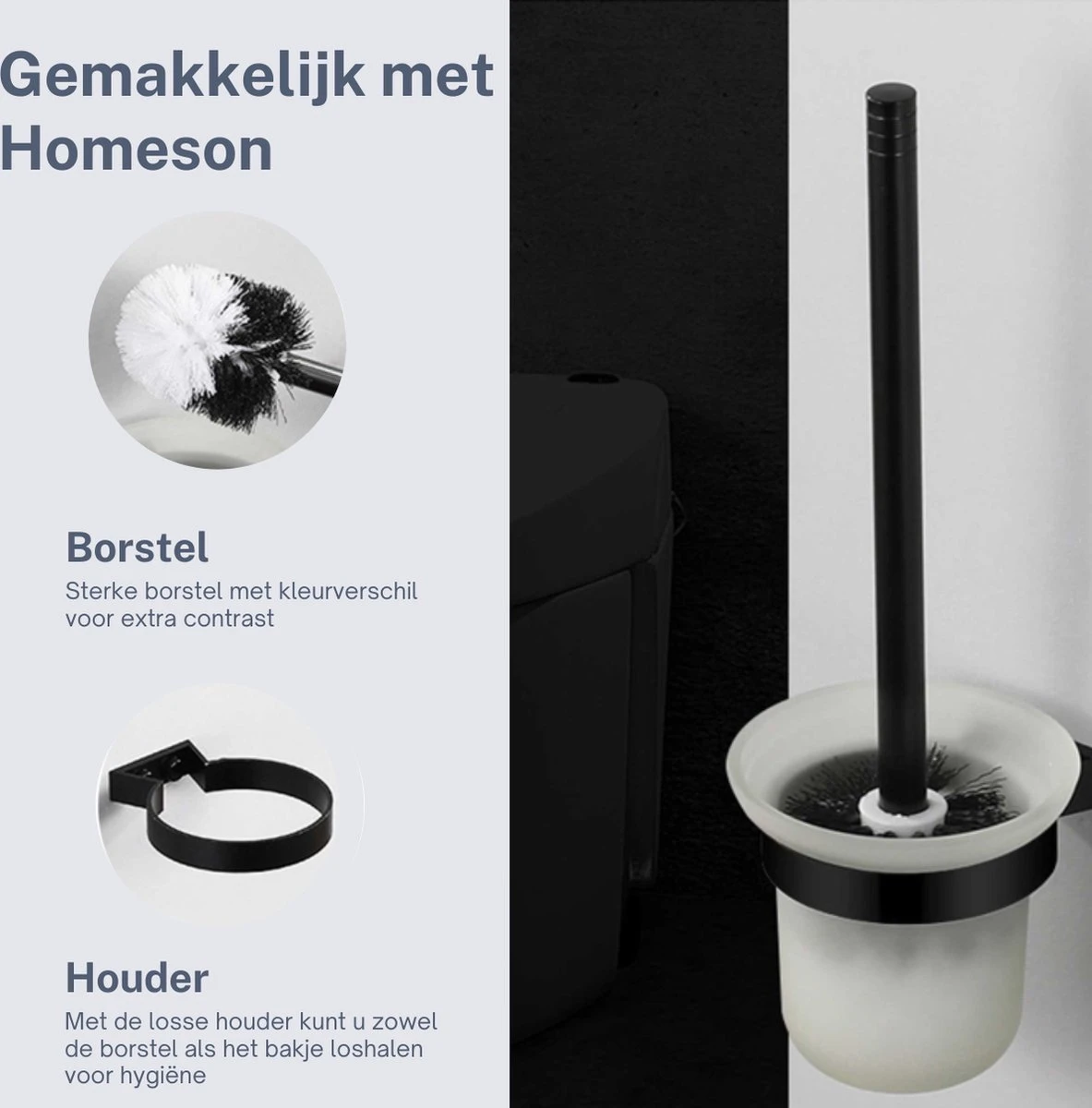 Homeson WC Borstel Houder - WC-borstel Houder - WC Borstel - Toiletborstel - Toiletborstel Houder - Toilet Borstel Houder - WC Borstel Met Houder - WC Borstel Zwart - WC Borstel Muur - WC Borstel Houder Hangend 4 Homeson WC Borstel Houder - WC-borstel Houder - WC Borstel - Toiletborstel - Toiletborstel Houder - Toilet Borstel Houder - WC Borstel Met Houder - WC Borstel Zwart - WC Borstel Muur - WC Borstel Houder Hangend - Afbeelding 4