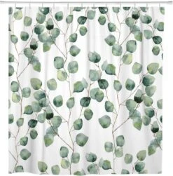 Douchegordijn - Badkamer Accessoires - Eucalyptus - 180x200 Cm
